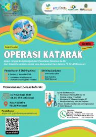 Bakti Sosial OPERASI KATARAK GRATIS